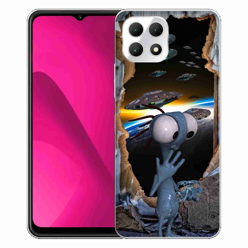 Gelový kryt mmCase na T-Mobile T Phone 2 - mimozemšťan