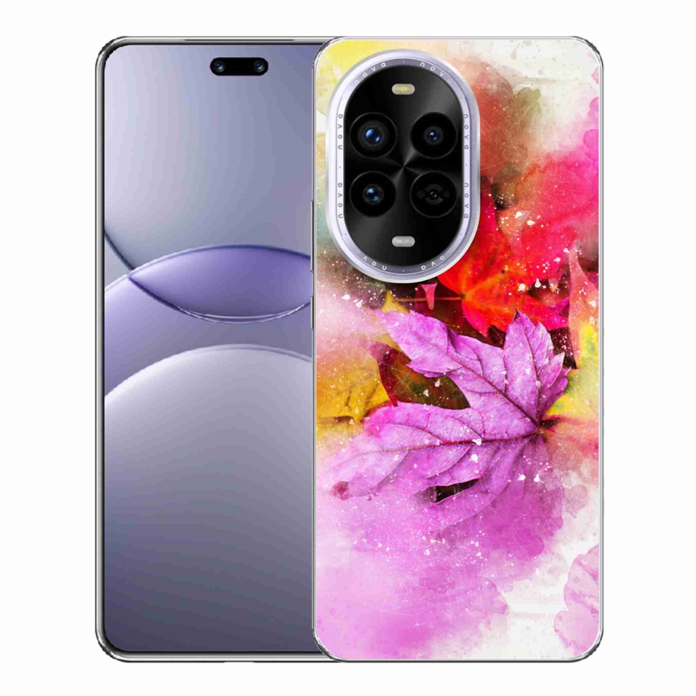 Gelový kryt mmCase na Huawei Nova 13 Pro 5G - barevné listy