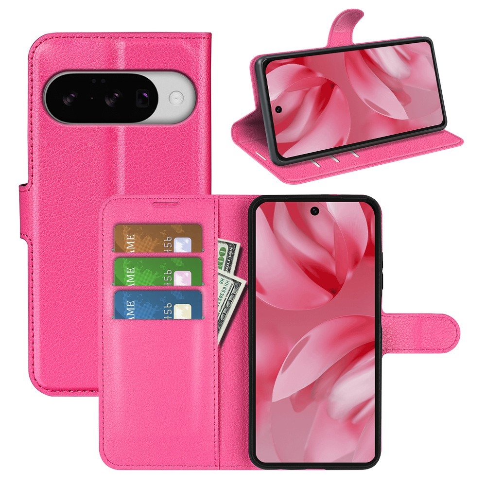 Litchi knížkové pouzdro na Google Pixel 10 - rose