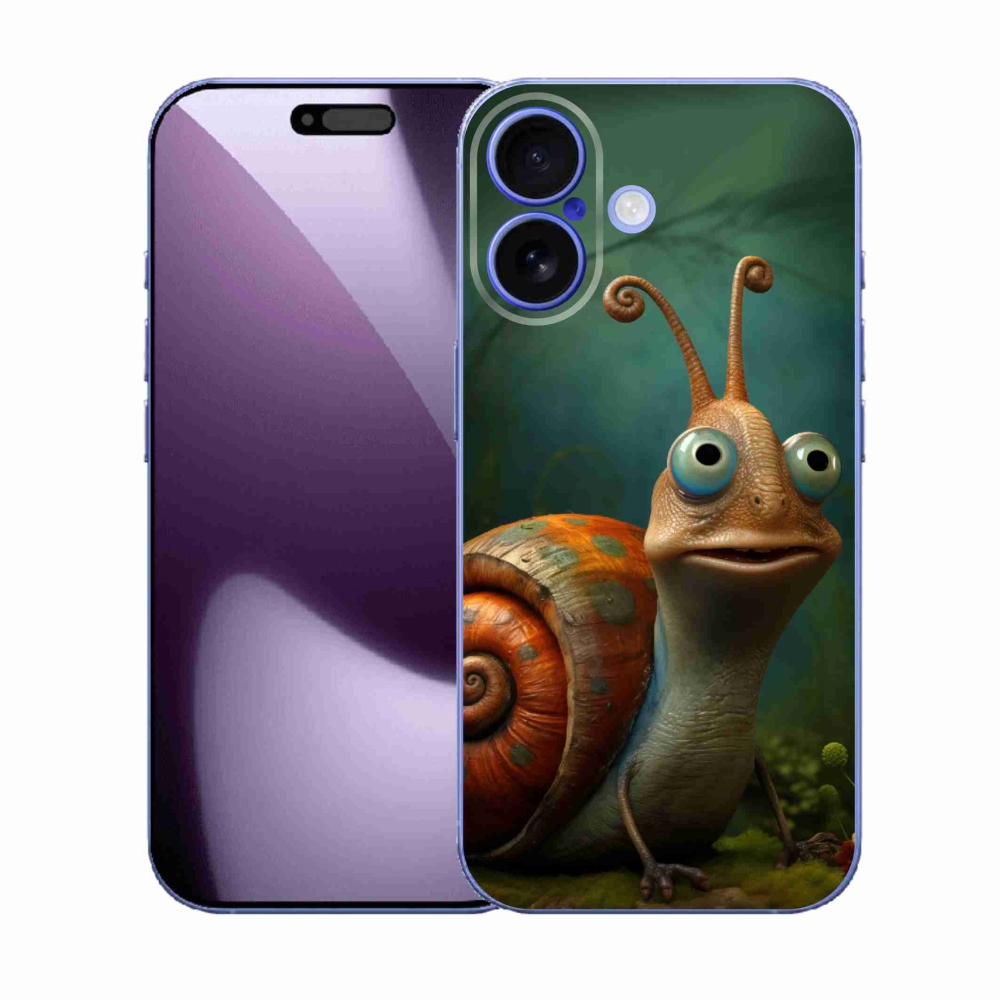 Gelový kryt mmCase na iPhone 17 - šnek