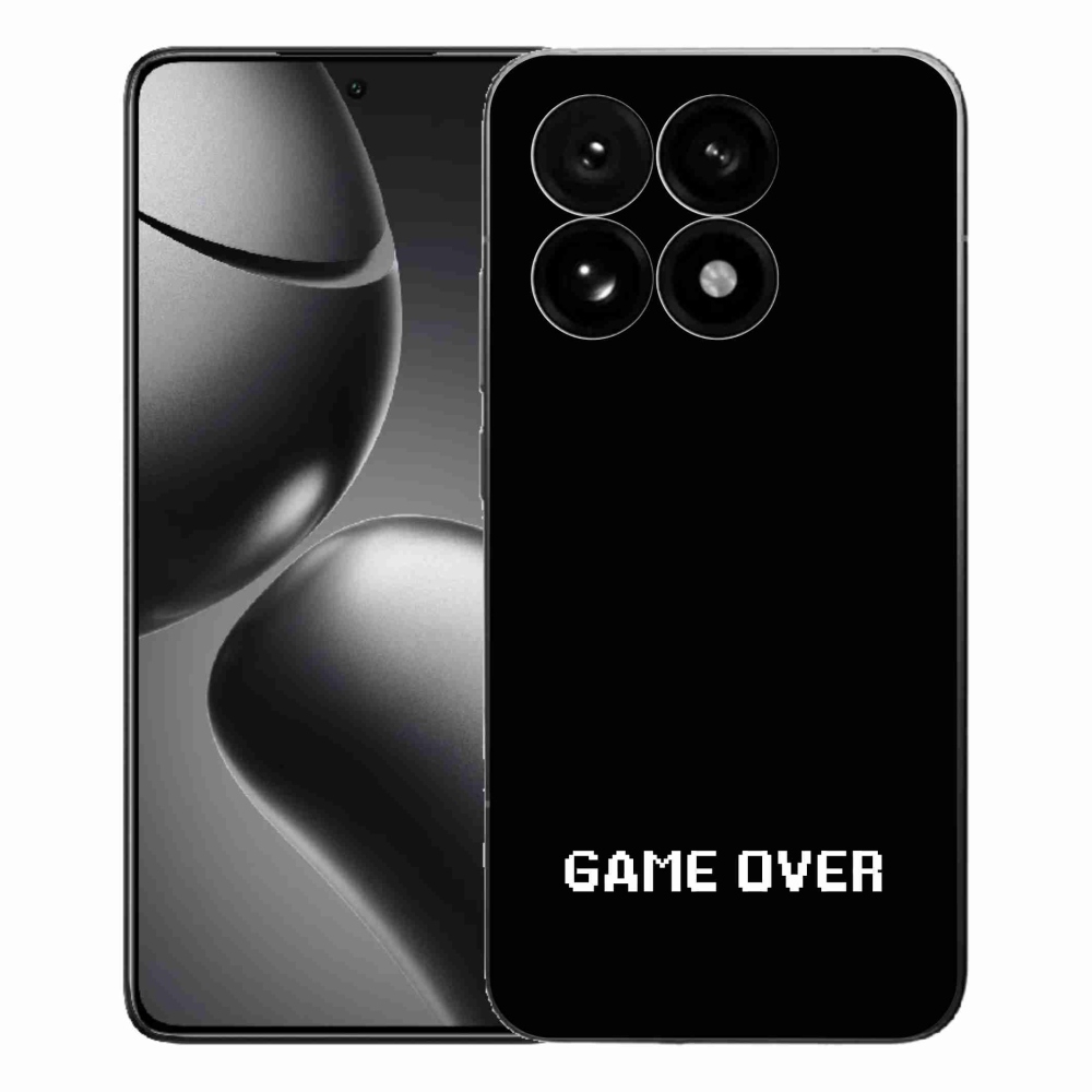 Gelový kryt mmCase na Xiaomi 15T - game over černé pozadí