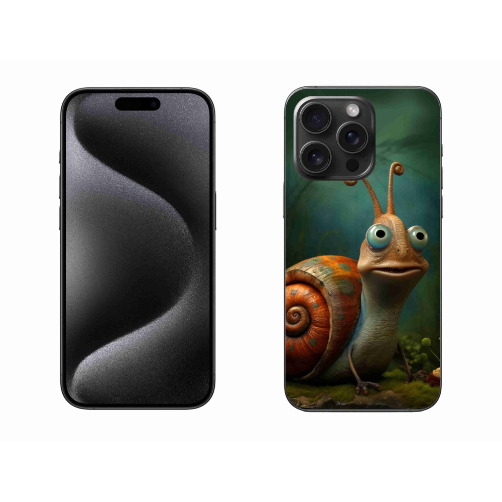 Gelový kryt mmCase na iPhone 15 Pro Max - šnek