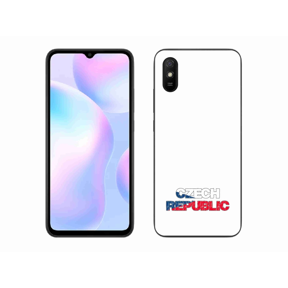 Gelový kryt mmCase na Xiaomi Redmi 9A - Czech Republic bílé pozadí