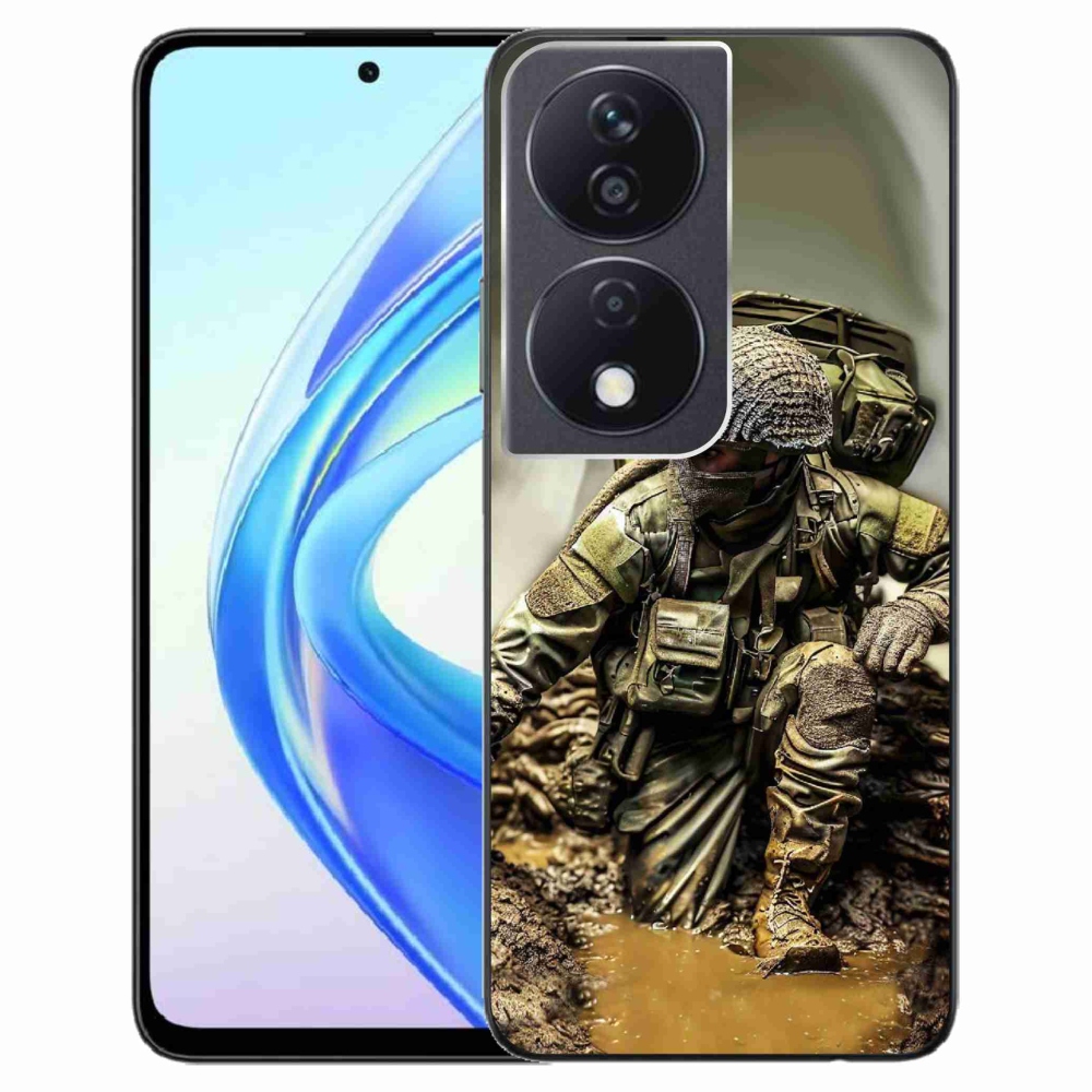 Gelový kryt mmCase na Honor X7b/Honor 90 Smart - voják