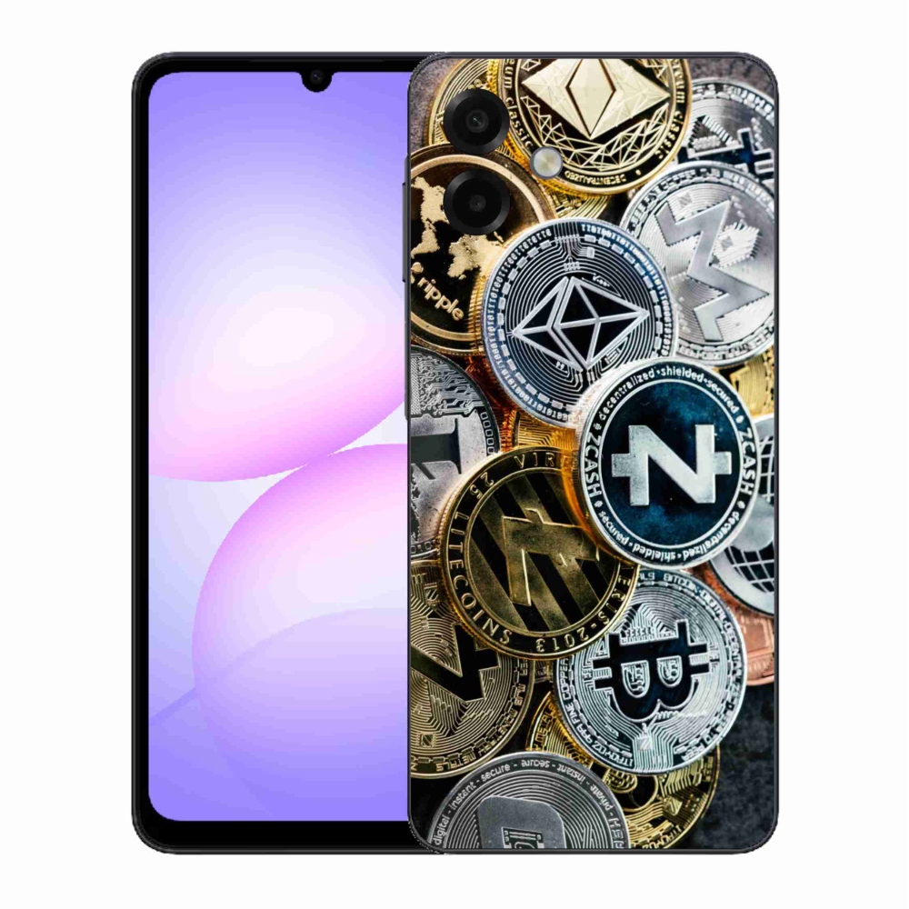 Gelový kryt mmCase na Samsung Galaxy A07 4G - kryptoměny