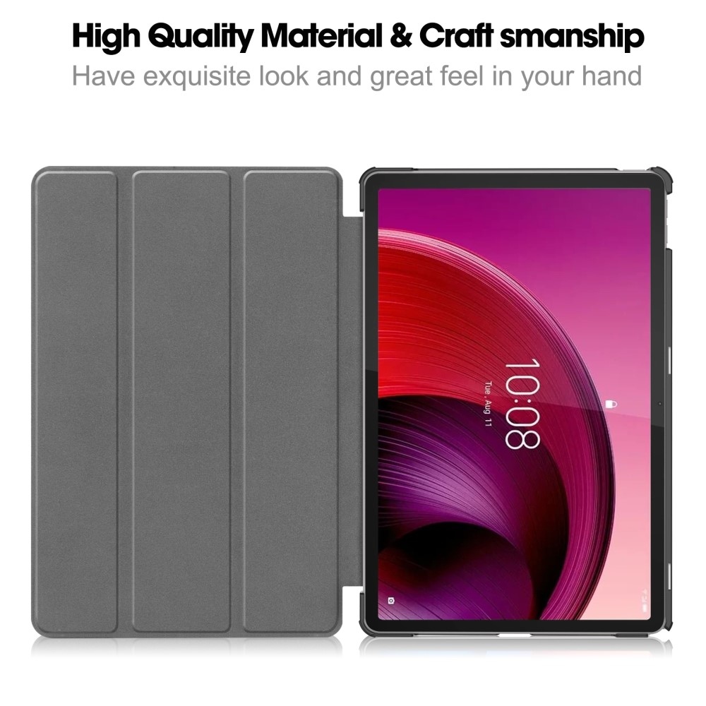 Print chytré zavírací pouzdro na Lenovo Tab M11/Tab K11 - bílé květy