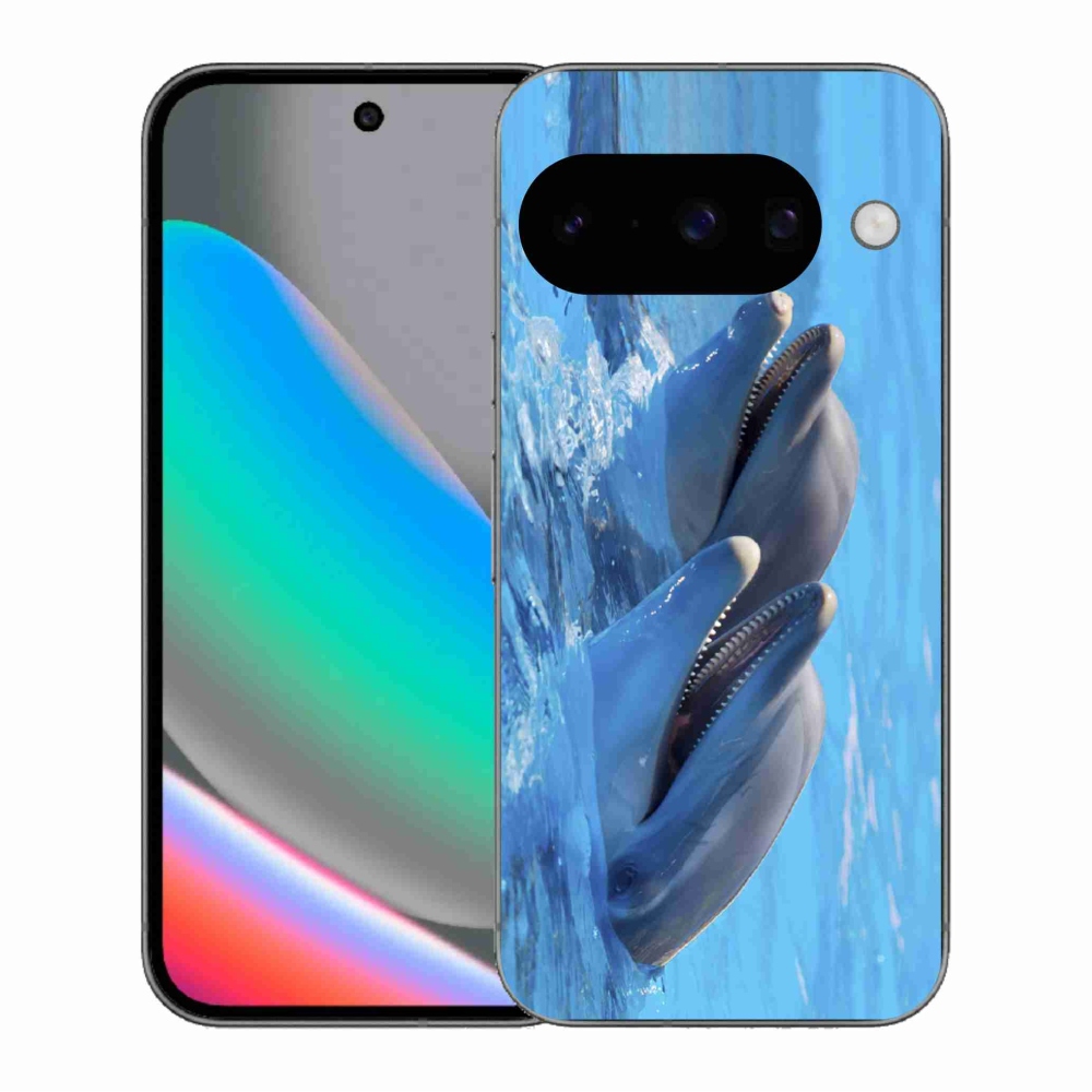 Gelový kryt mmCase na Google Pixel 10 - delfíni