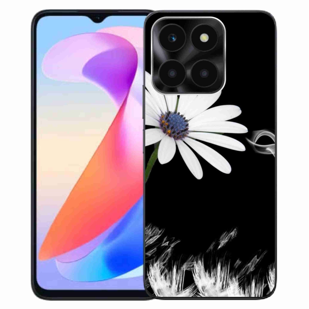 Gelový kryt mmCase na Honor X6a - bílá květina