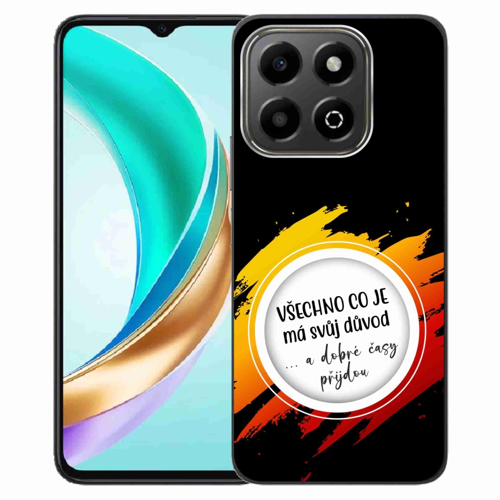 Gelový kryt mmCase na Honor X6b - citát 3 černé pozadí