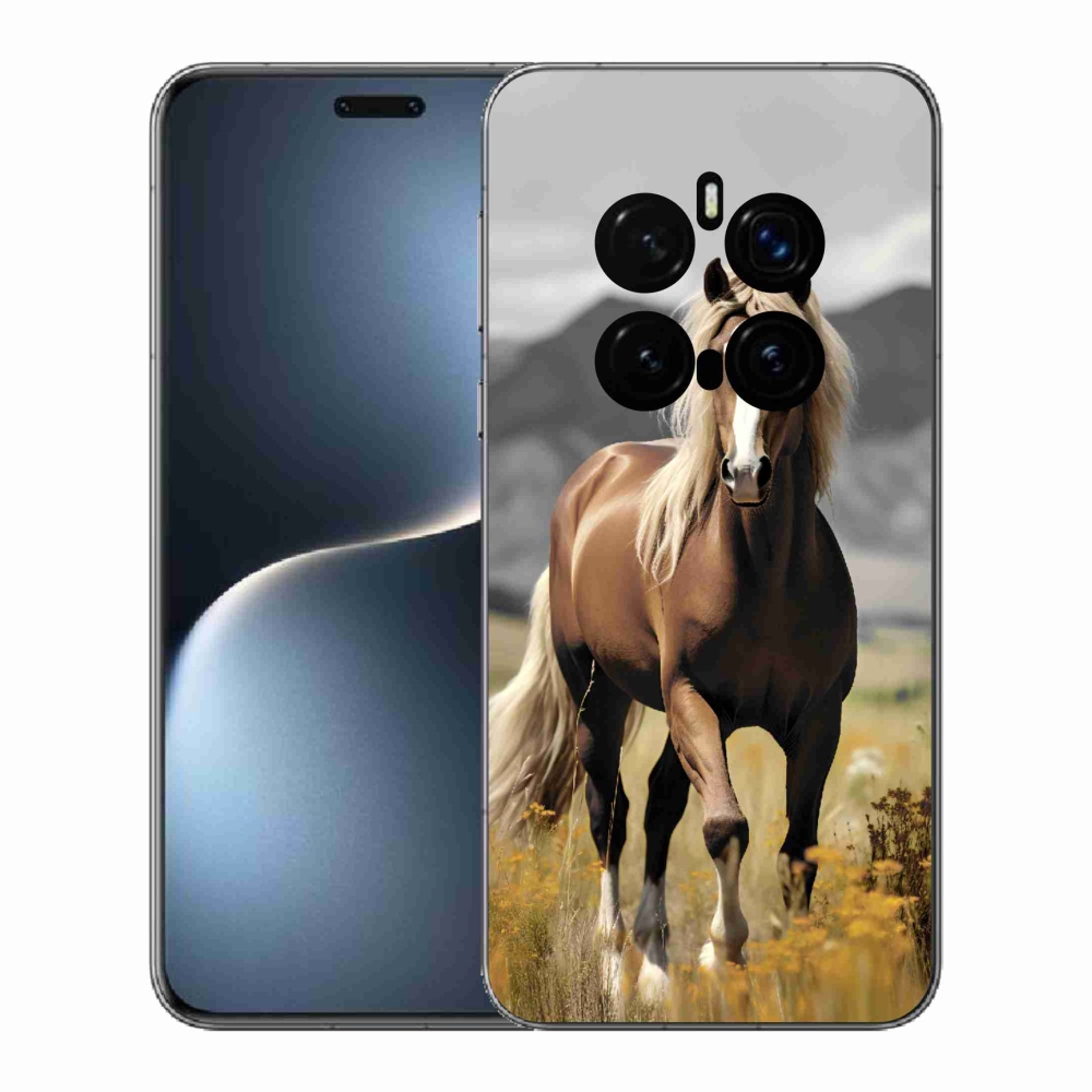 Gelový kryt mmCase na Honor Magic 7 Pro 5G - hnědý kůň 1