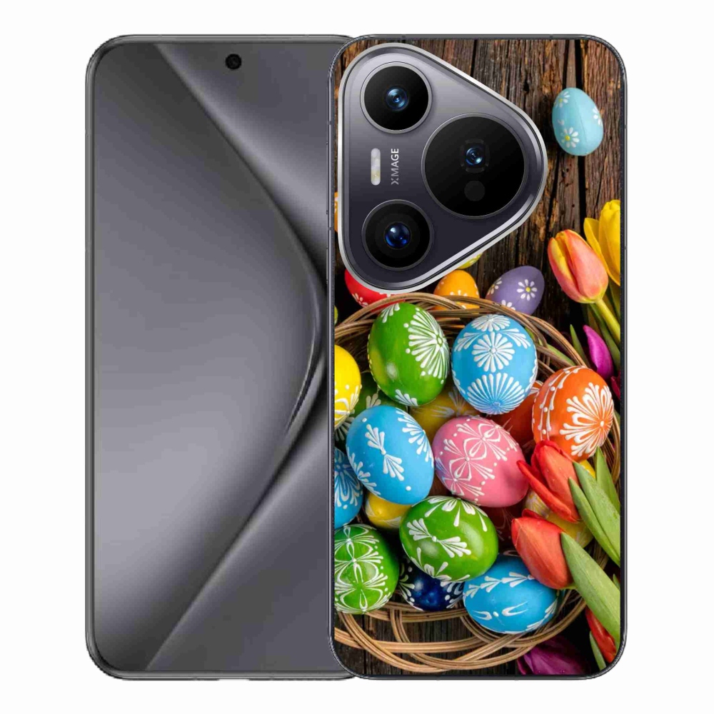 Gelový kryt mmCase na Huawei Pura 70 Pro - velikonoční vajíčka