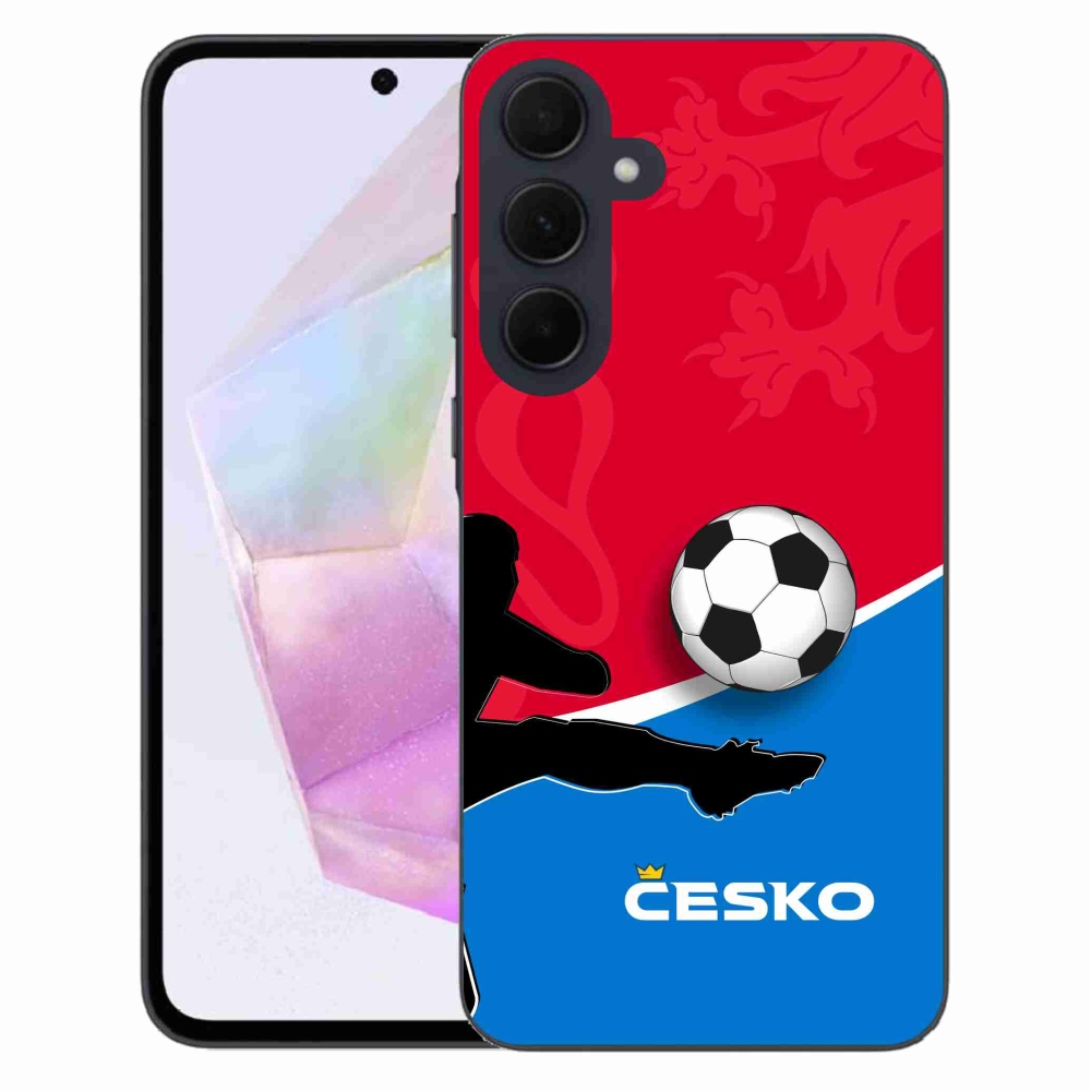 Gelový kryt mmCase na Samsung Galaxy A35 5G - fotbal Česko 2