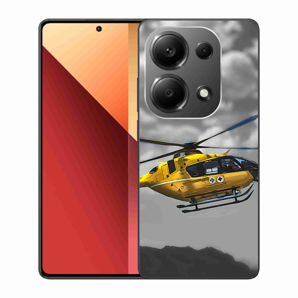 Gelový kryt mmCase na Xiaomi Redmi Note 13 Pro 4G/Poco M6 Pro - žlutá helikoptéra