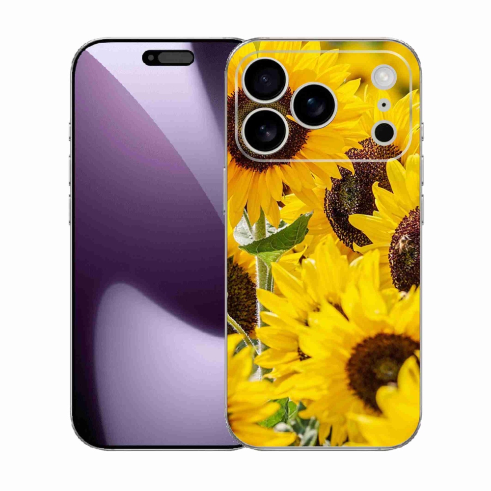 Gelový kryt mmCase na iPhone 17 Pro - slunečnice