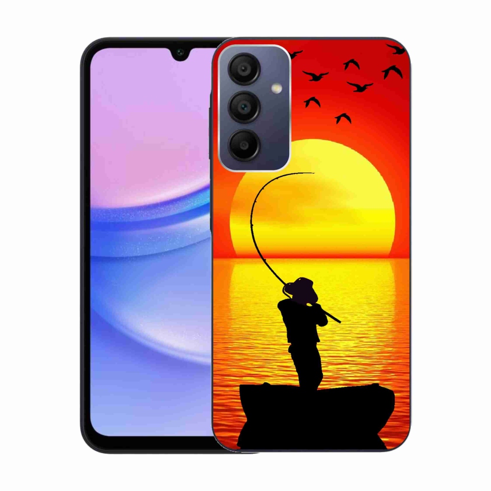 Gelový kryt mmCase na Samsung Galaxy A15 4G/5G - rybaření
