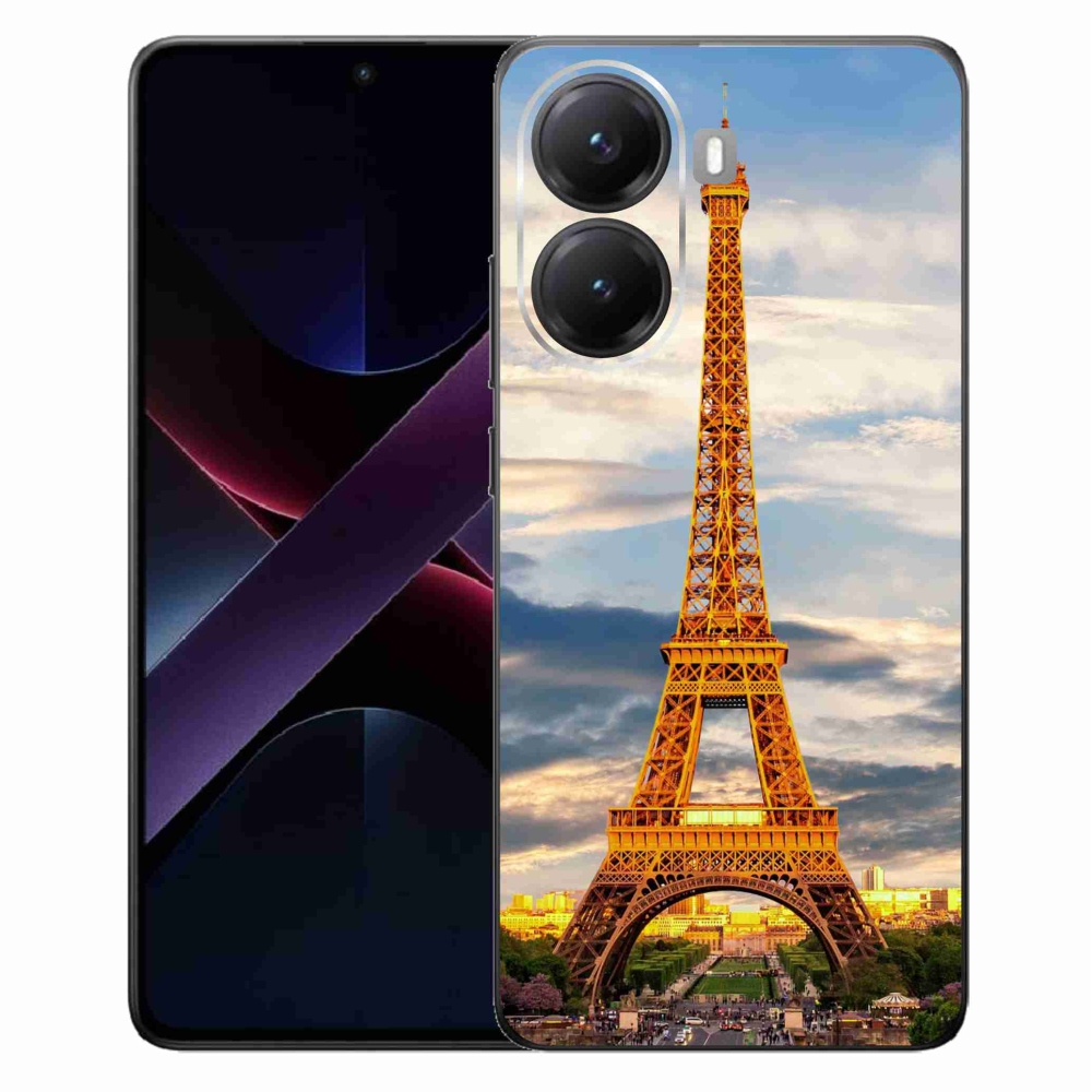 Gelový kryt mmCase na Xiaomi Poco X7 Pro 5G - eiffelova věž 3