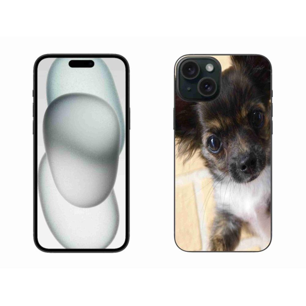 Gelový obal mmCase na iPhone 15 Plus - čivava 2