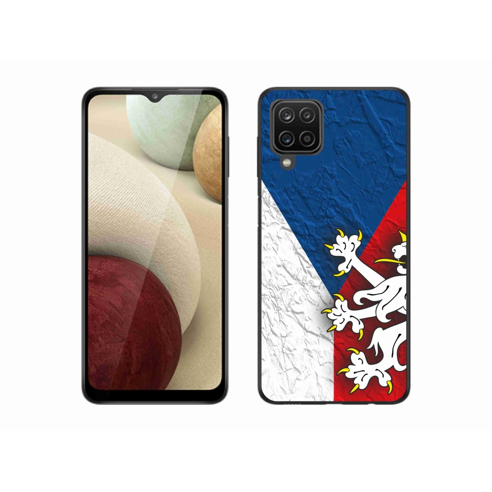 Gelový kryt mmCase na Samsung Galaxy A12 - česká vlajka 1