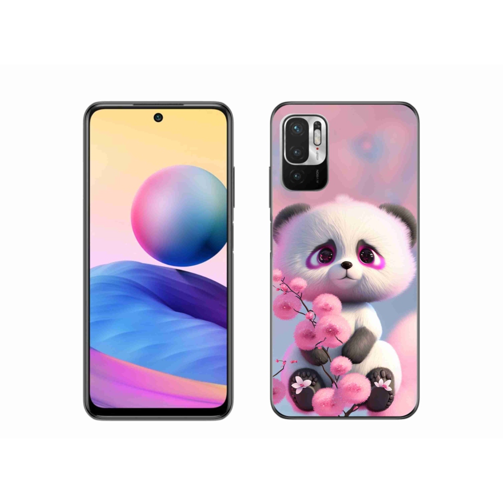 Gelový kryt mmCase na Xiaomi Redmi Note 10 5G - roztomilá panda 1