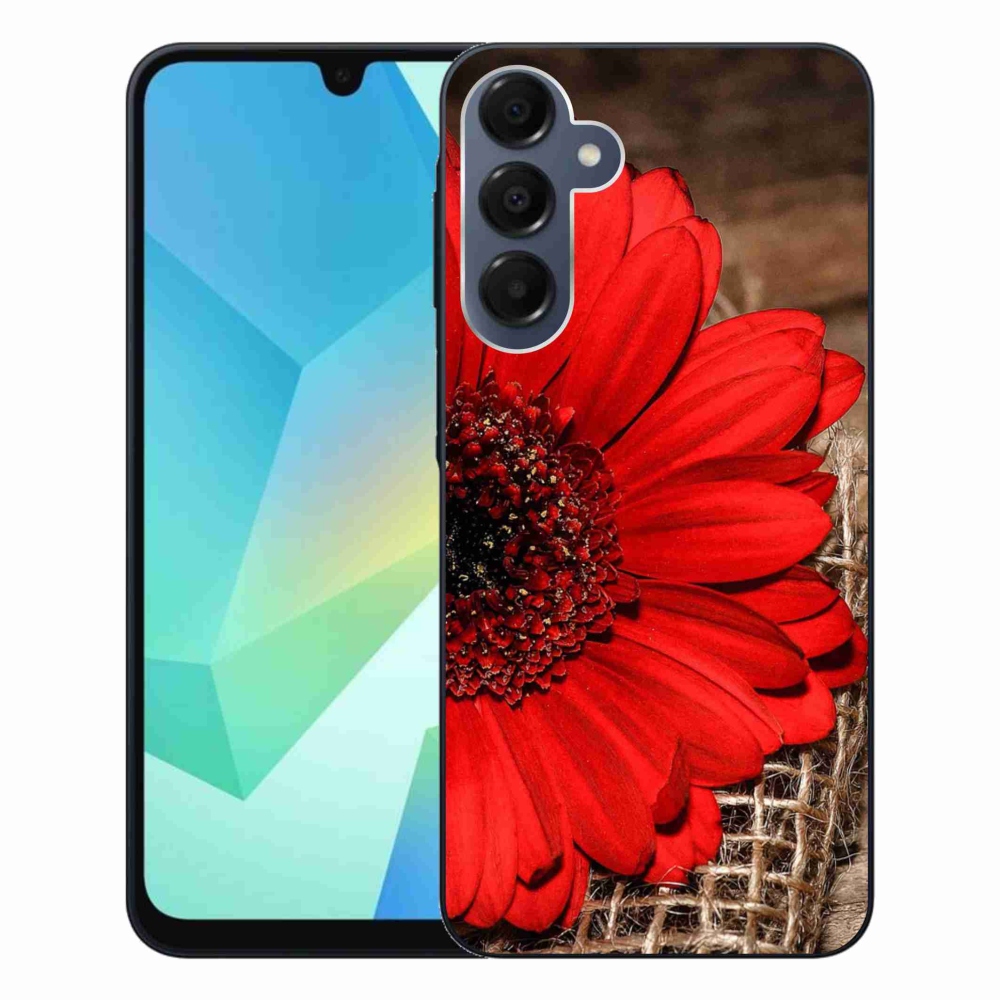 Gelový kryt mmCase na Samsung Galaxy A16 4G/5G - gerbera