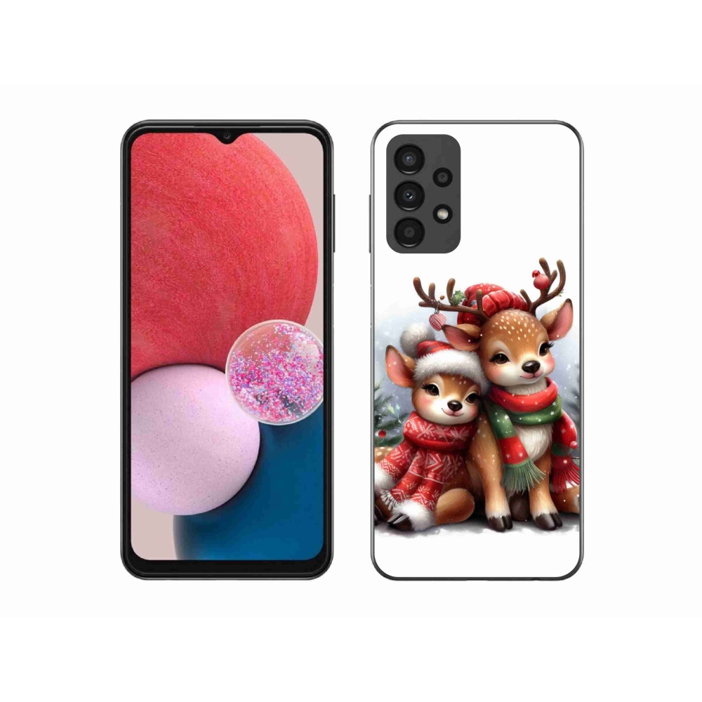 Gelový kryt mmCase na Samsung Galaxy A13 4G - vánoční sobi