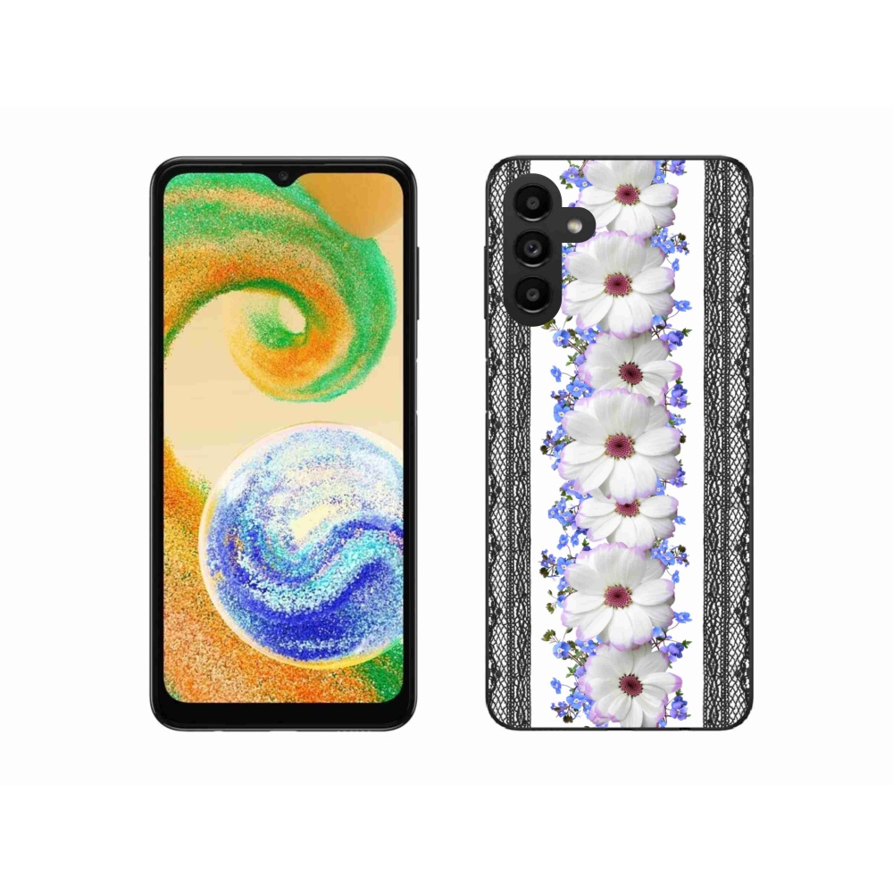 Gelový kryt mmCase na Samsung Galaxy A04s (164.7x76.7x9.1mm) - květiny 8