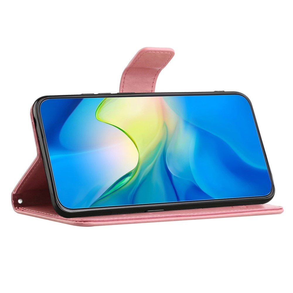 Flower knížkové pouzdro na Samsung Galaxy Xcover 7 - růžové