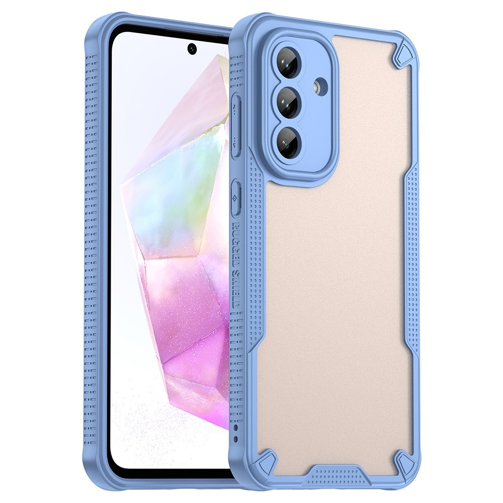 Frosted odolný kryt na Samsung Galaxy A56 5G - modrý