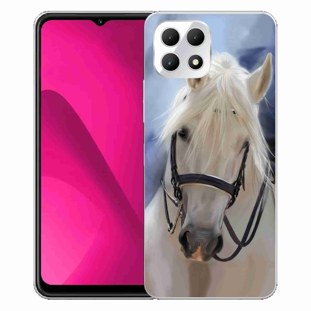 Gelový kryt mmCase na T-Mobile T Phone 2 - bílý kůň