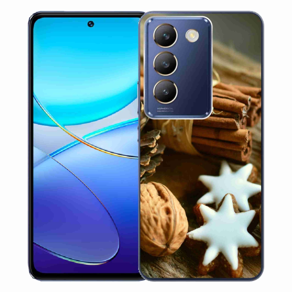 Gelový kryt mmCase na Vivo V40 SE 4G/5G - skořice a perníčky