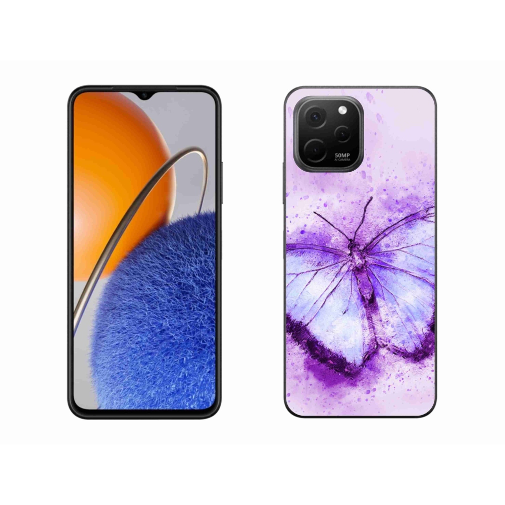 Gelový kryt mmCase na Huawei Nova Y61 - fialový motýl
