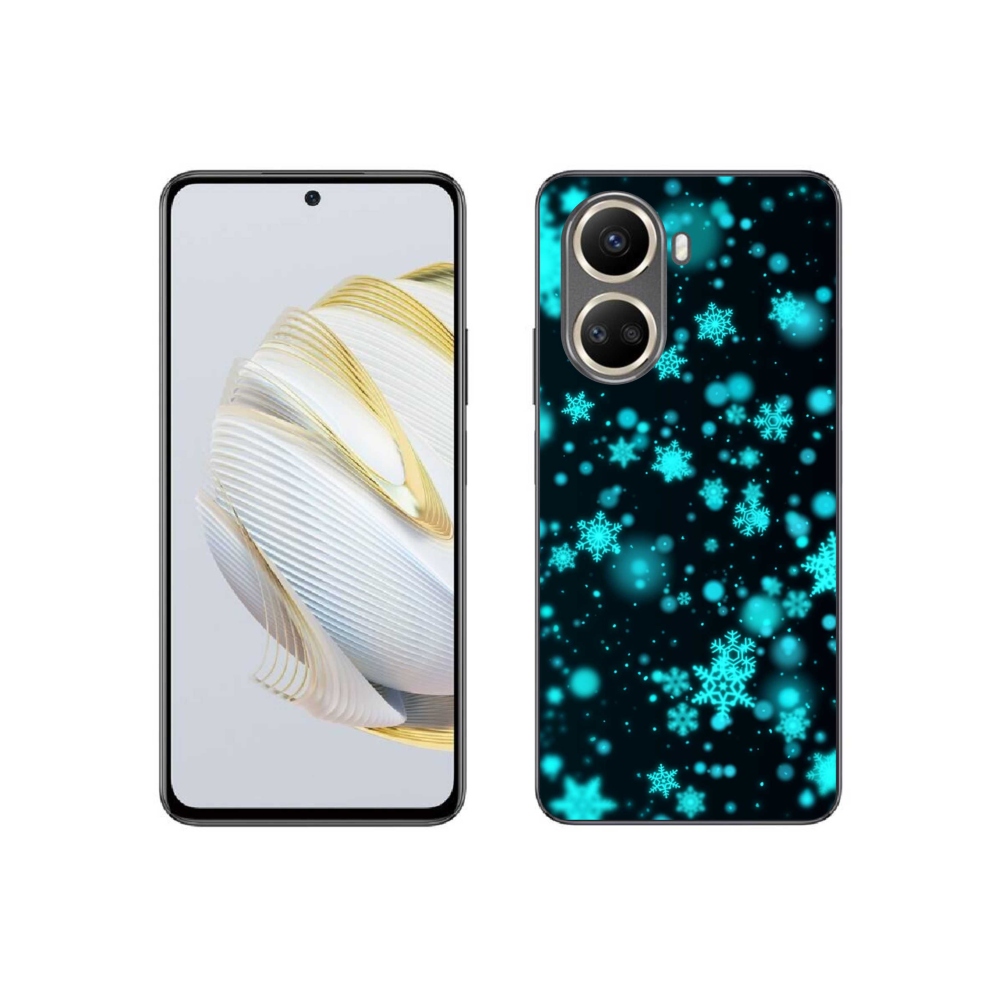 Gelový kryt mmCase na Huawei Nova 10 SE - sněhové vločky 1