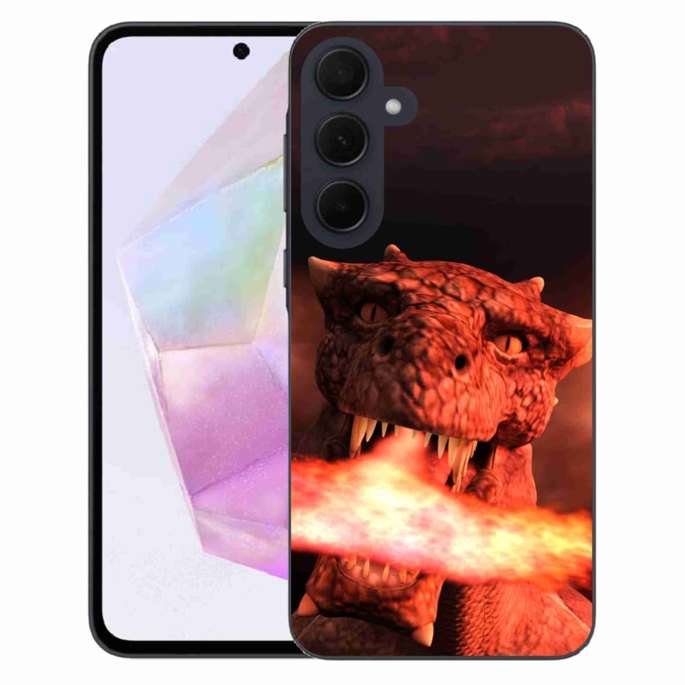 Gelový kryt mmCase na Samsung Galaxy A35 5G - drak