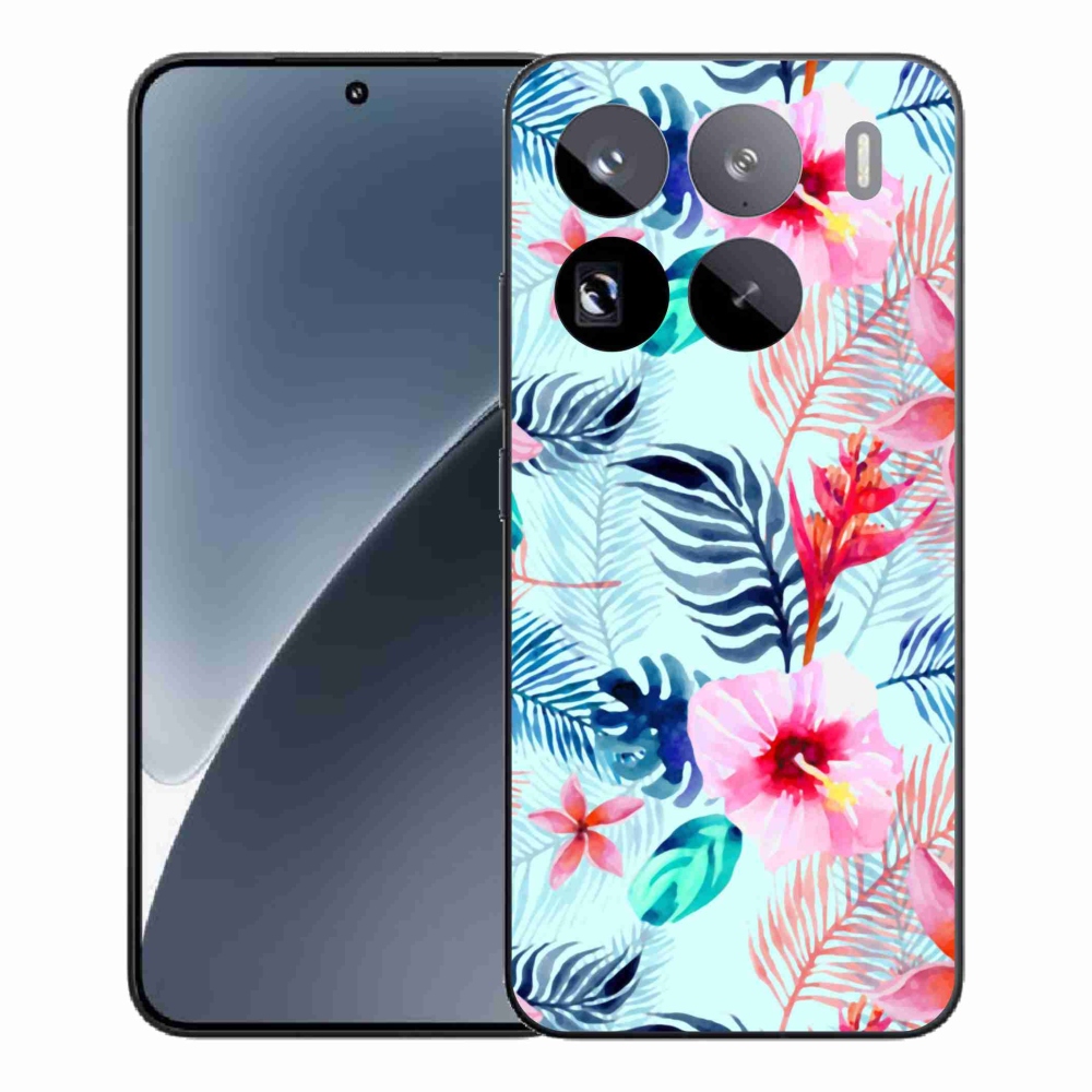 Gelový kryt mmCase na Xiaomi 15 Pro - květiny