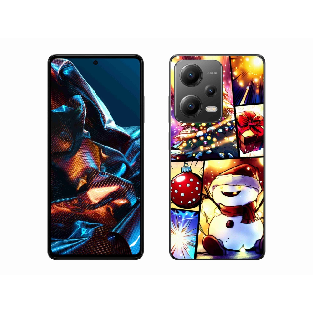 Gelový kryt mmCase na Xiaomi Redmi Note 12 Pro 5G - vánoční motivy 1