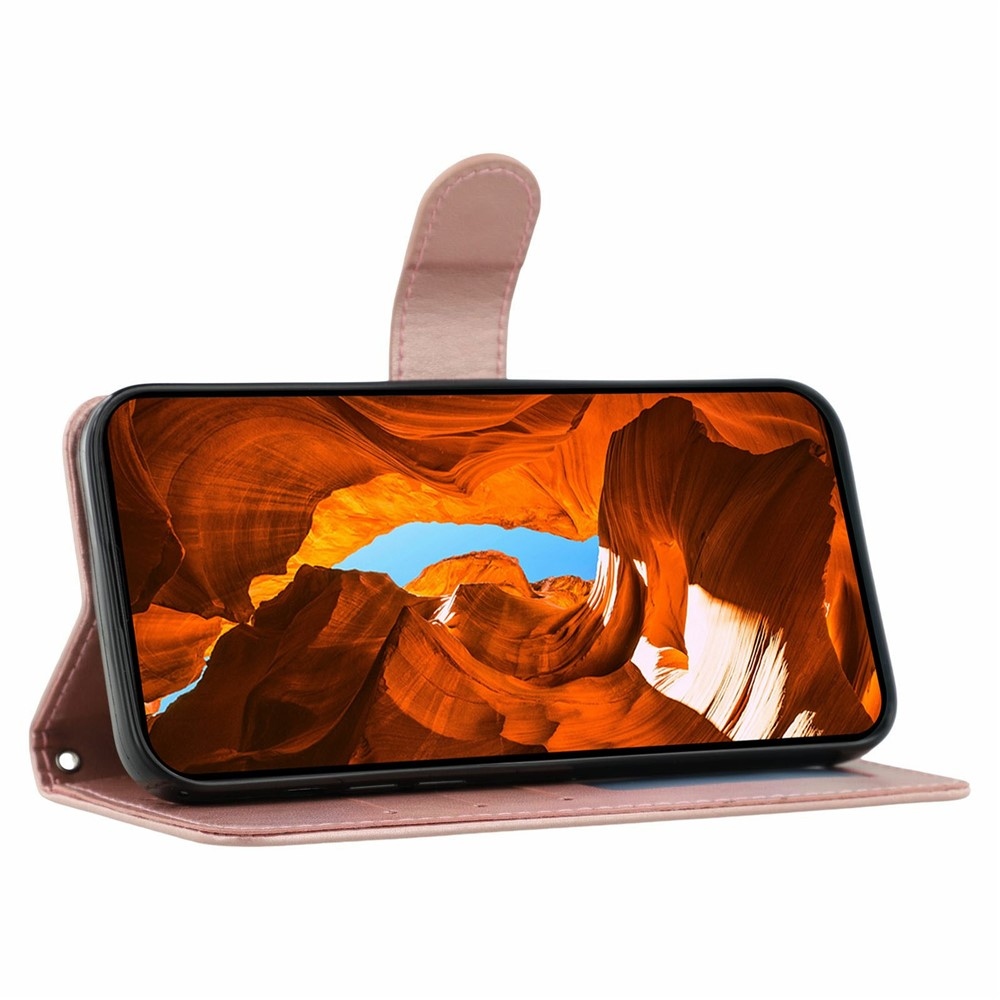 Clots knížkové pouzdro na Xiaomi Redmi 15 5G - růžovozlaté