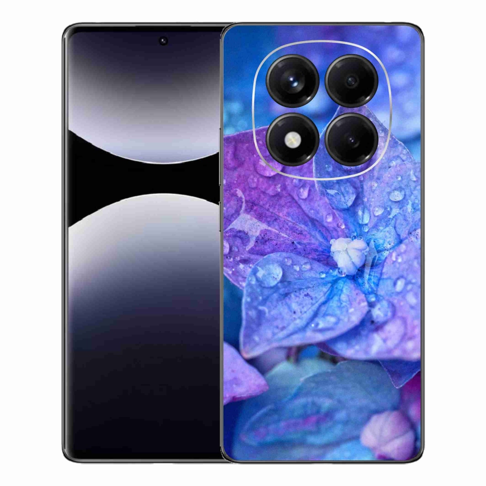 Gelový kryt mmCase na Xiaomi Redmi Note 14 Pro - fialový květ