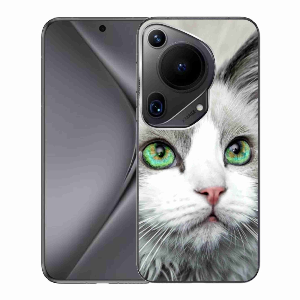 Gelový kryt mmCase na Huawei Pura 70 Ultra - kočičí pohled