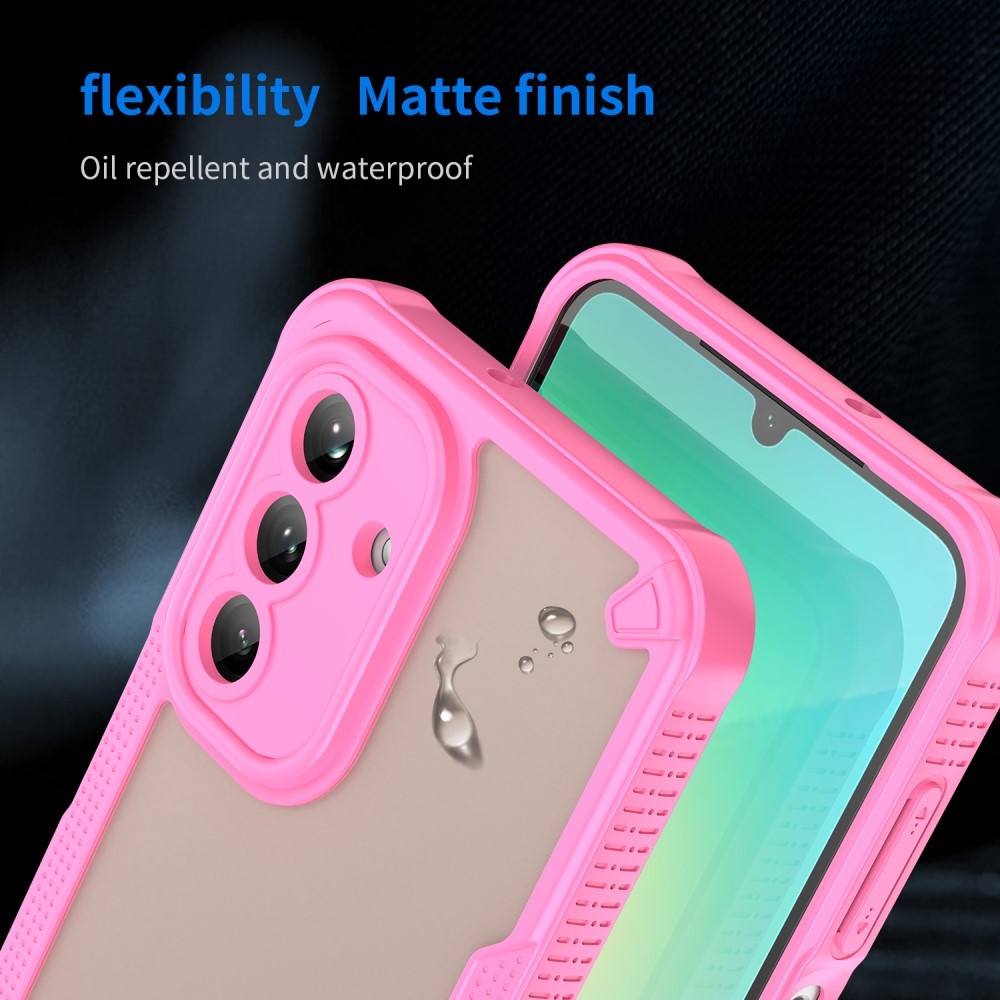 Frosted odolný kryt na Samsung Galaxy A26 5G - růžový