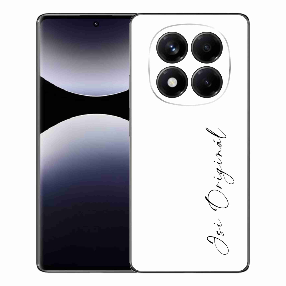 Gelový kryt mmCase na Xiaomi Redmi Note 14 Pro - jsi originál bílé pozadí