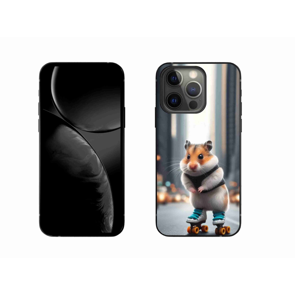 Gelový kryt mmCase na iPhone 13 Pro 6.1 - křeček na bruslích
