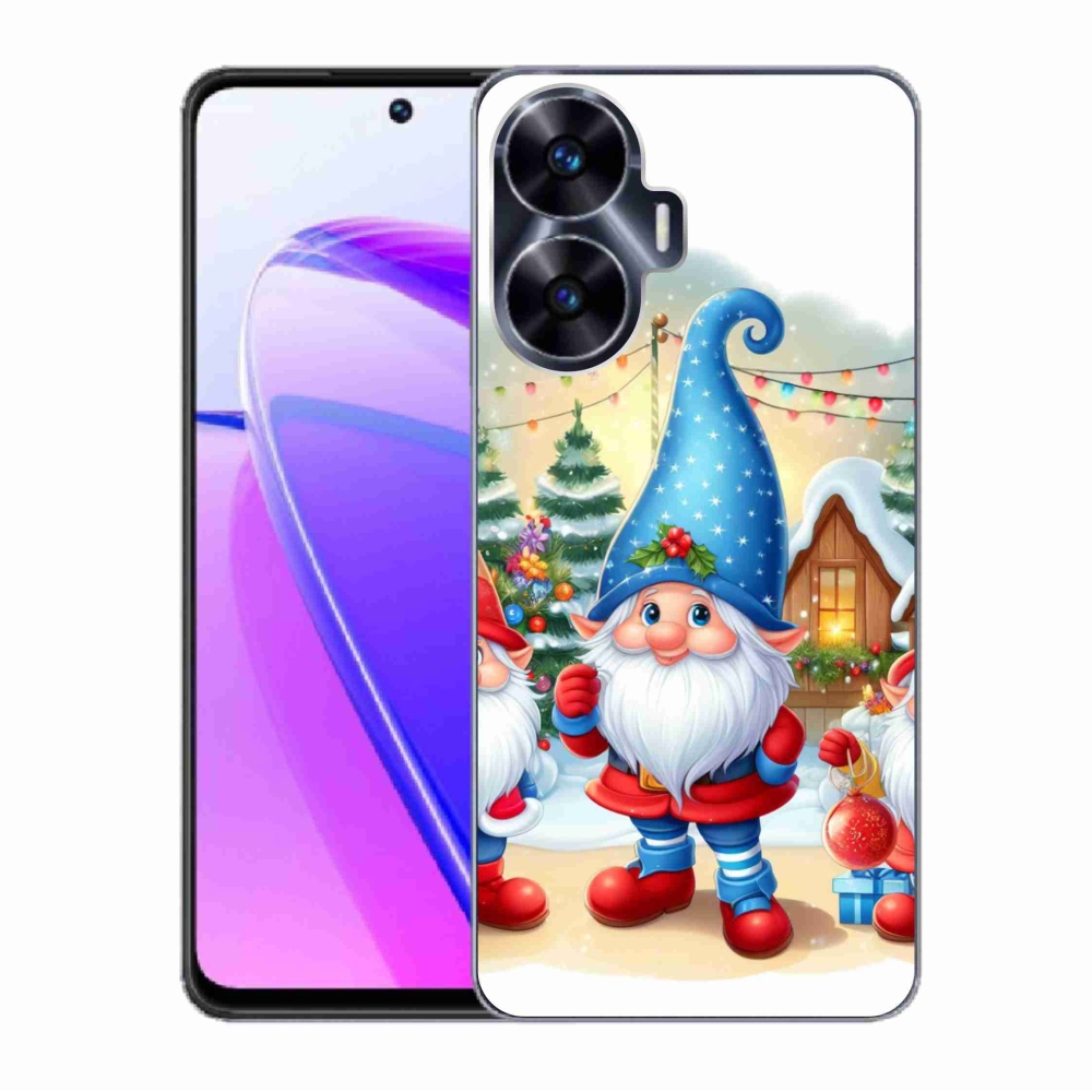 Gelový kryt mmCase na Realme C55 - vánoční skřítci