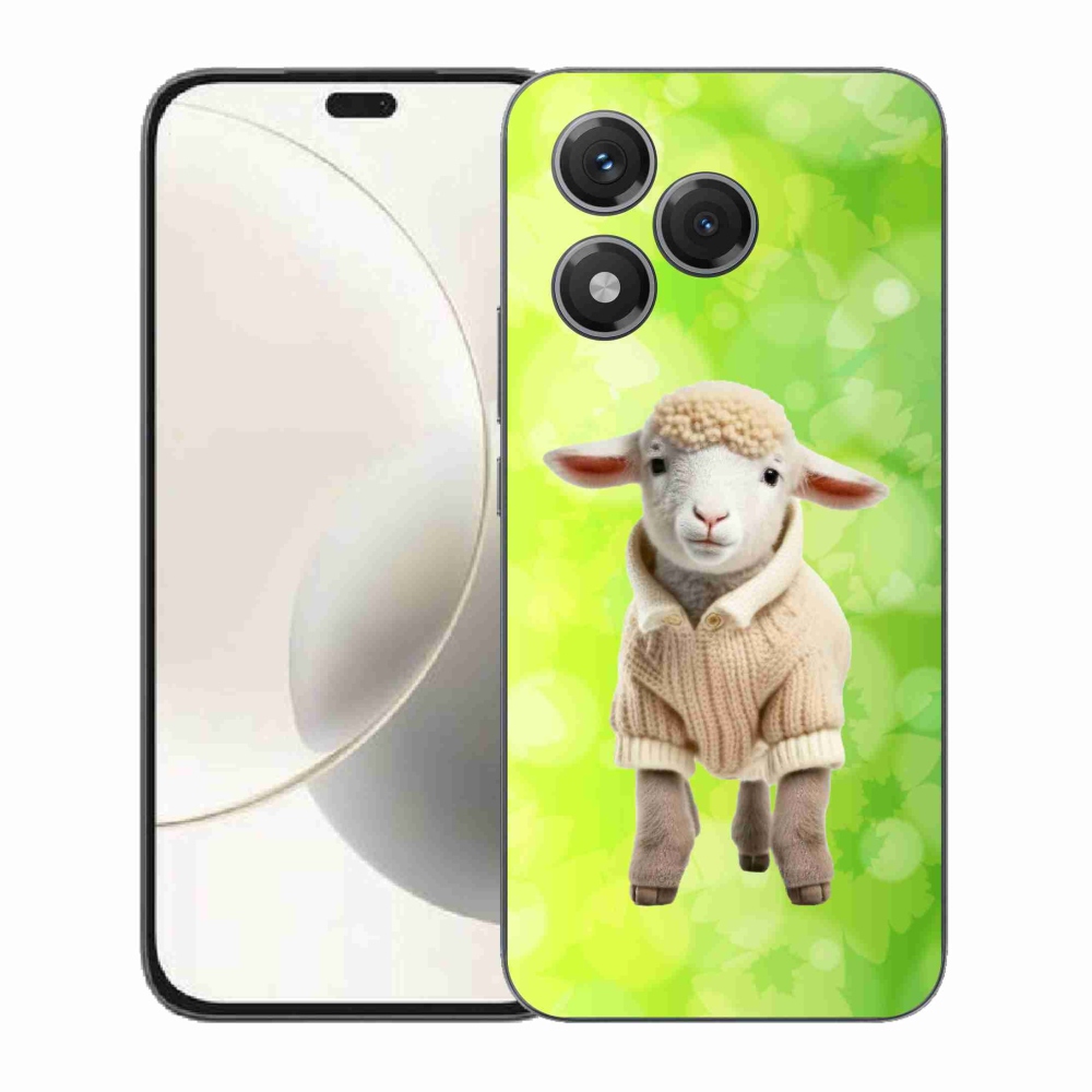 Gelový kryt mmCase na Honor 400 Lite - jehně ve svetru