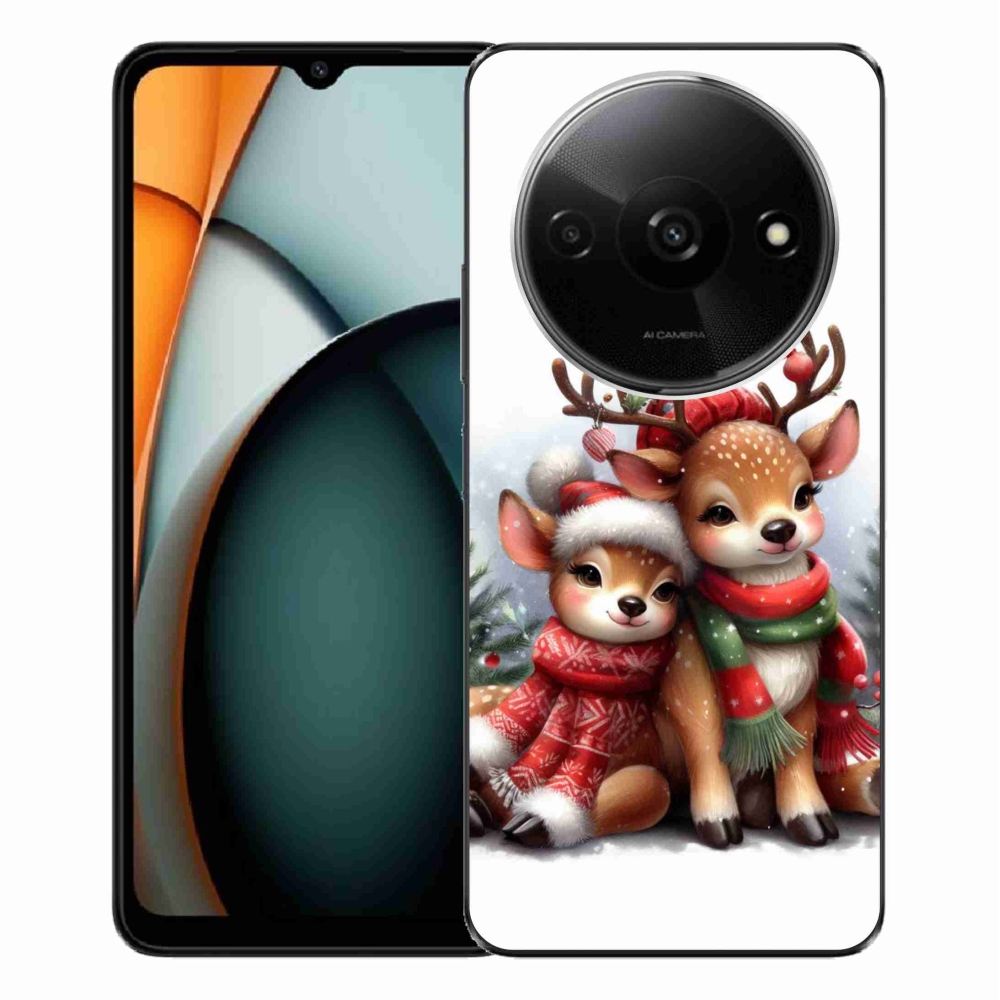 Gelový kryt mmCase na Xiaomi Redmi A3 - vánoční sobi