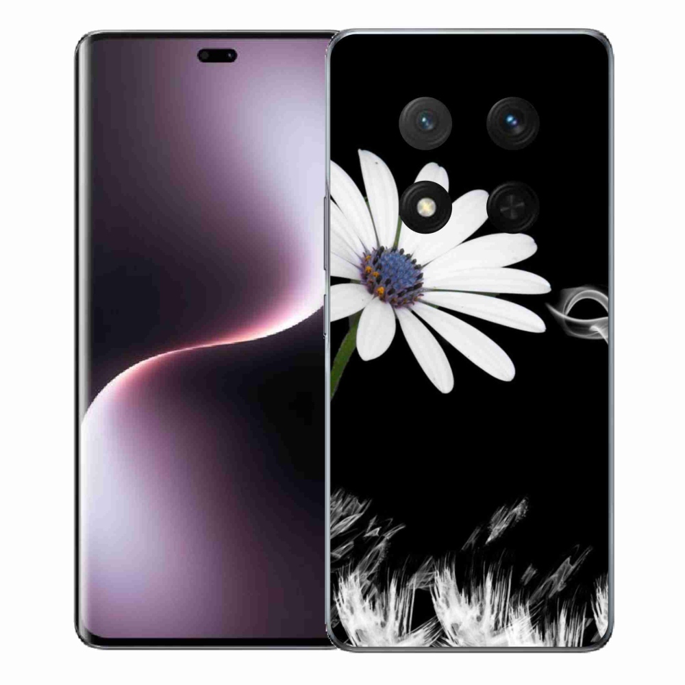 Gelový kryt mmCase na Honor Magic 7 Lite 5G - bílá květina