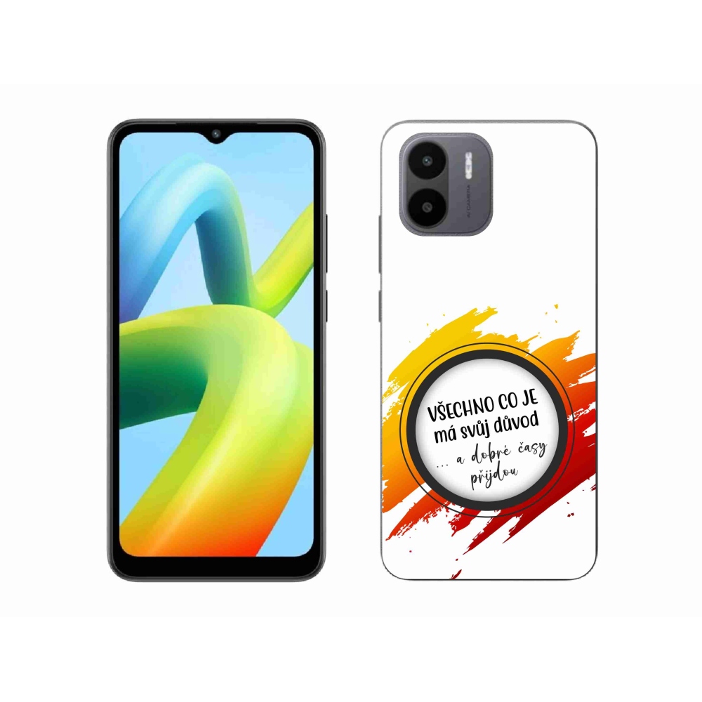 Gelový kryt mmCase na Xiaomi Redmi A1 - citát 3 bílé pozadí