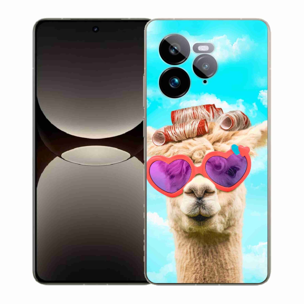 Gelový kryt mmCase na Realme GT 7 Pro 5G - lama s brýlemi