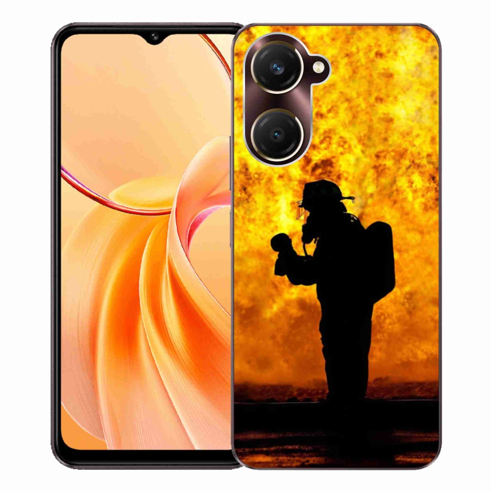 Gelový kryt mmCase na Vivo Y28s 5G - hasič