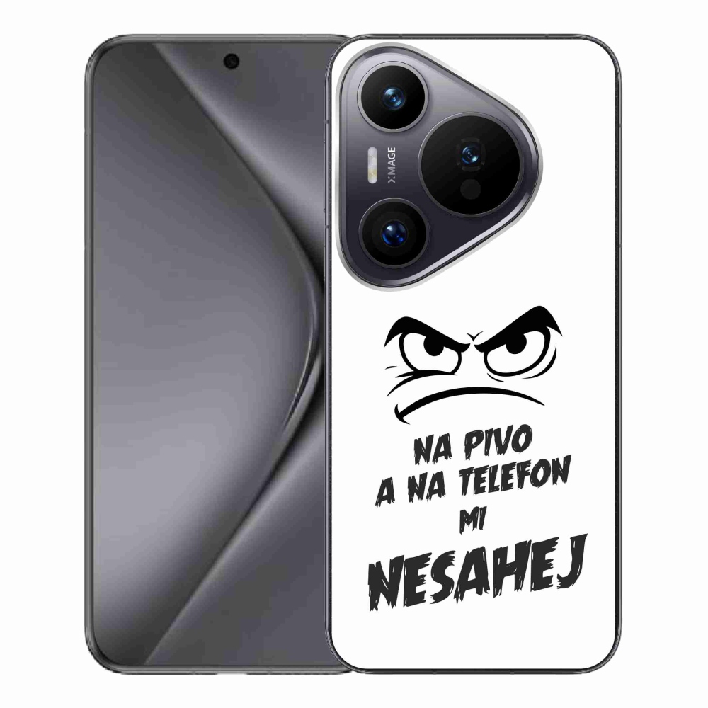 Gelový kryt mmCase na Huawei Pura 70 Pro - pivní motiv 2 bílé pozadí