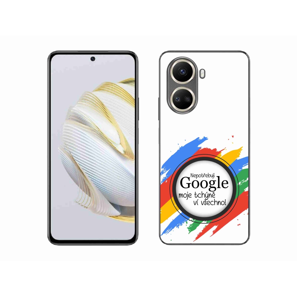 Gelový kryt mmCase na Huawei Nova 10 SE - tchýně ví všechno bílé pozadí